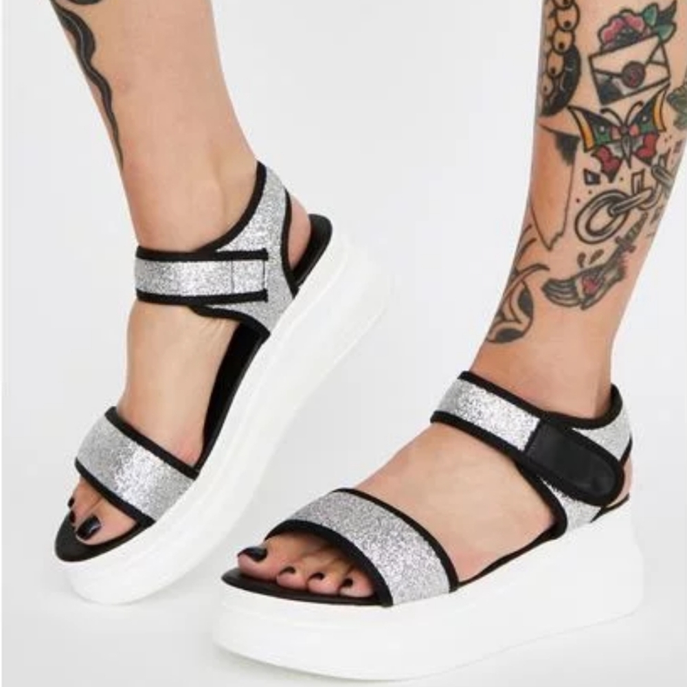 Womens sparkle sandals